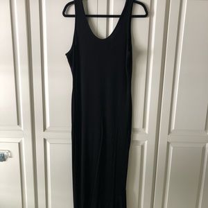 ruffle hem black maxi plus size